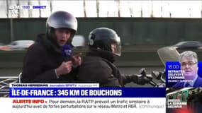 345 km de bouchons cumulés en Île-de-France à 17h