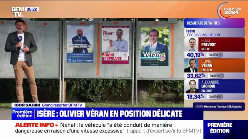 Législatives en Isère: Olivier Véran, qui fait campagne sans étiquette, en ballottage défavorable
