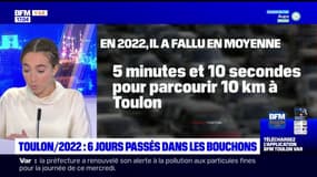 Toulon: les automobilistes ont passé près de 6 jours dans les embouteillages en 2022