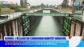 À Kembs, la célèbre écluse, réalisée par le Corbusier, bientôt rénovée