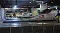 Les trains sont à l'arrêt, ce dimanche matin à la Gare de Montparnasse de Paris.