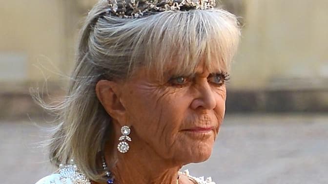 La princesse Birgitta au palais royal de Stockholm le 8 Juin 2013.