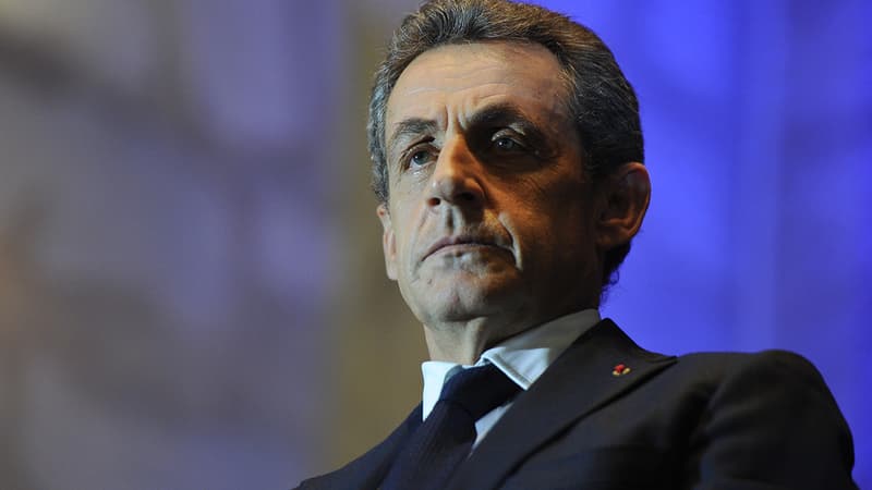 Nicolas Sarkozy le 8 décembre 2015 à Rochefort, pour un meeting en vue des élections régionales.