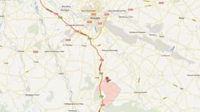 Une carte situant Saint-Germain-des-Bois près de Bourges, où habitait la jeune-femme enceinte décédée lundi alors qu'elle se rendait aux urgences.