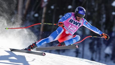 Cyprien Sarrazin lors du Super-G de Beaver Creek, le 7 décembre 2024.