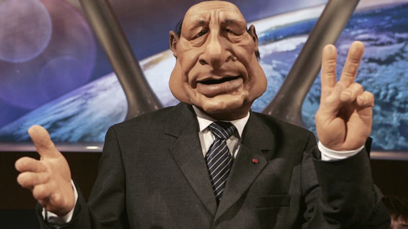 La marionnette de Jacques Chirac aux Guignols de l'info.