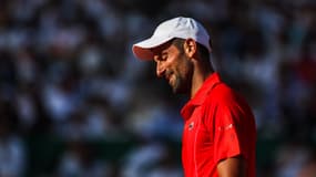 Novak Djokovic lors du Masters 1000 de Monte Carlo, le 12 avril 2024