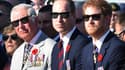 Le prince Charles, prince de Galles, le duc de Cambridge et le prince Harry réunis lors du Centenaire de la bataille de la crête de Valmy, le 9 avril 2017.