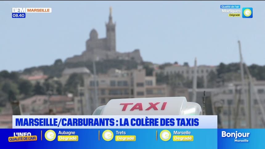 Marseille / carburants : la colère des taxis