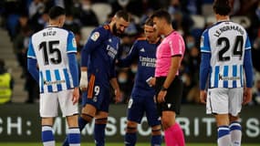 Karim Benzema blessé lors du match Real Sociedad-Real Madrid