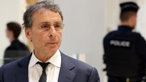 Alexandre Djouhri au Palais de justice de Paris le 8 avril 2025.