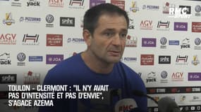 Toulon - Clermont : "Il n’y avait pas d’intensité et pas d’envie", s’agace Azéma
