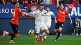 Kylian Mbappé lors d'Osasuna-Real Madrid le 15 février 2025