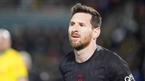 Lionel Messi lors de Nantes-PSG le 19 février 2022.