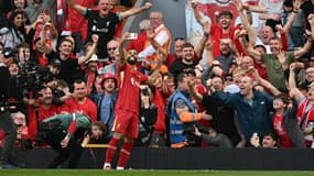 Mohamed Salah le 27 avril 2025 lors de Liverpool-Tottenham