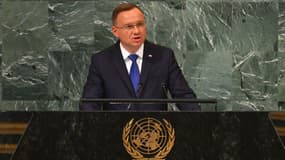 Le président polonais, Andrzej Duda, le 20 septembre devant l'assemblée générale de l'ONU à New York. 