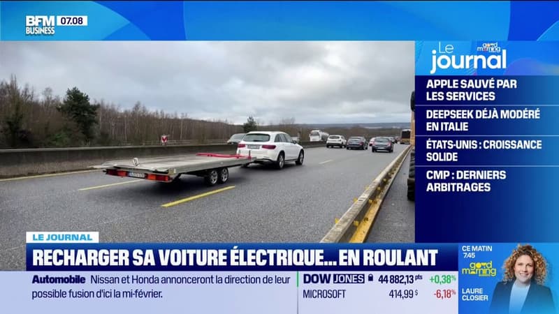 Recharger sa voiture électrique en roulant