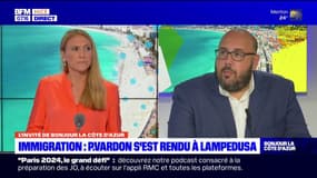 Nice: le conseiller municipal Philippe Vardon s'est rendu sur l'île de Lampedusa