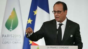 Discours de François Hollande, Président de la République au Palais de l'ELysée -  10 septembre 2015 - "La France s'engage. En avant la COP21".