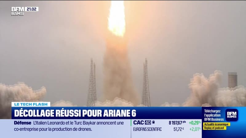 Le Tech Flash : Décollage réussi pour Ariane 6, par Léa Benaim - 06/03