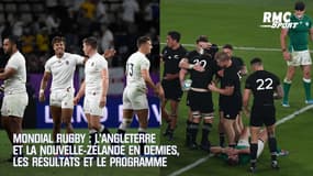 Mondial rugby : l’Angleterre et la Nouvelle-Zélande en demies, les résultats et le programme