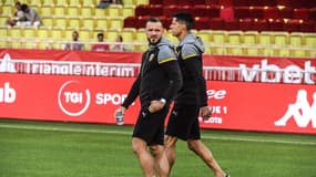 Jonathan Gradit et Florian Sotoca, le 2 septembre 2023, au Stade Louis II