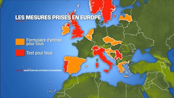 Les mesures prises par les pays européens pour els voyageurs en cette fin d'année. 