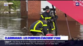 Clairmarais: les pompiers évacuent l'eau 