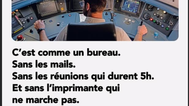 Exemple de publication de la SNCF sur Facebook pour recruter