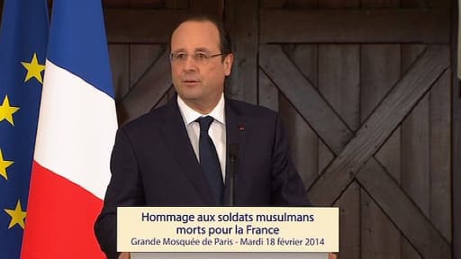 François Hollande a rendu hommage mardi aux soldats musulmans morts pour la France.