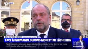 Insécurité: face à Gérald Darmanin, Éric Dupond-Moretti ne lâche rien