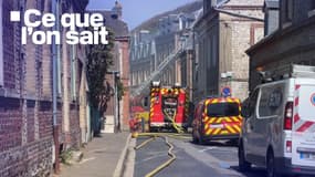 À Étretat (Seine-Maritime), une explosion suivie d'un incendie dans une maison a mobilisé 100 sapeurs-pompiers le 8 avril 2025.