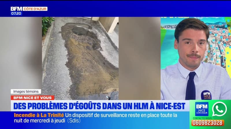 BFM Nice et vous: des problèmes d'égouts dans un HLM à Nice