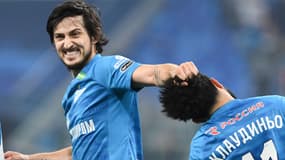 Sardar Azmoun avec le Zenith Saint-Petersbourg le 24 octobre 2021