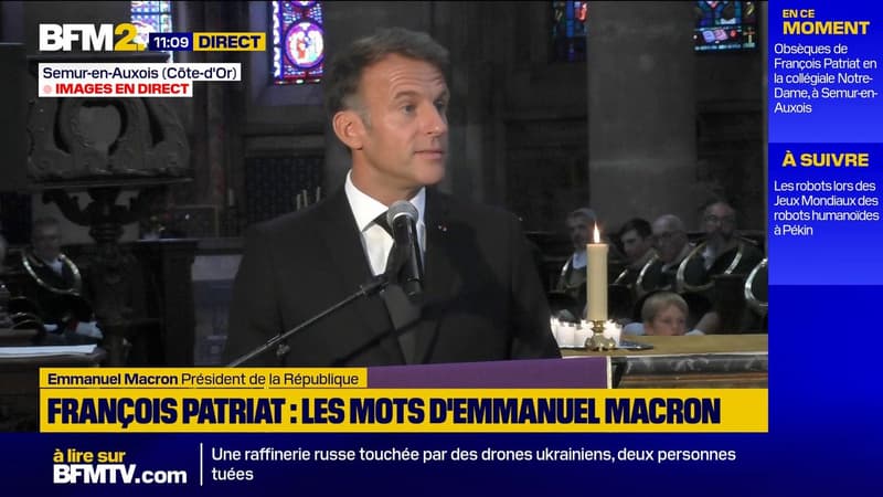 "Il fut de tous les combats": Emmanuel Macron rend hommage à son ami, le sénateur, François Patriat