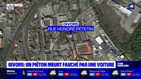 Rhône: un piéton meurt fauché par une voiture à Givors