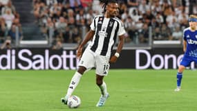 Képhren Thuram sous le maillot de la Juventus en 2024.