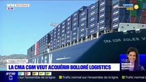 L'armateur marseillais CMA CGM veut acquérir Bolloré Logistics