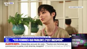 Accusation de viols contre Gérard Depardieu: "Toutes ensemble, on est tellement plus fortes qu'eux" pour l'actrice Charlotte Arnould