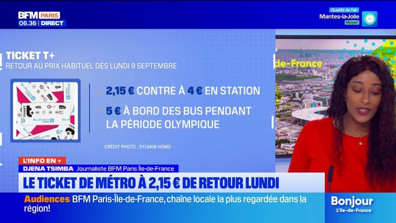 Île-de-France: les tarifs des transports en commun reviennent à la normale dès lundi prochain