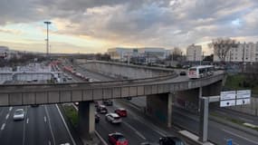 Le périphérique dans la métropole lyonnaise.