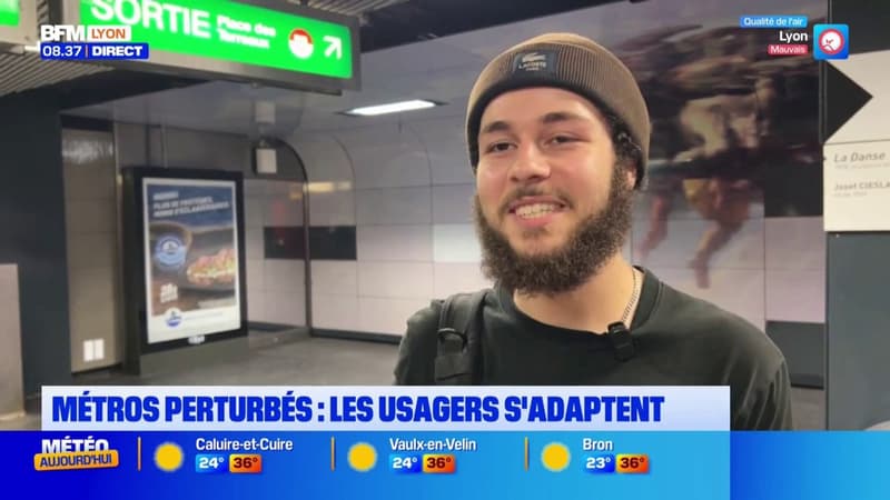 Les métros lyonnais perturbés : les usagers s'adaptent