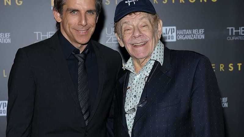 L' acteur Jerry Stiller et son fils Ben, en 2011.