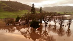 La région de Gilroy, en Californie, inondée