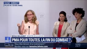 PMA pour toutes: Nicole Belloubet annonce "un régime ad hoc de filiation pour les couples de femmes"