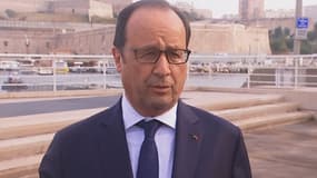 François Hollande en déplacement à Marseille.