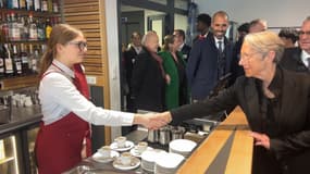 La ministre de l'Education nationale s'est rendue au lycée des métiers Louis Martin-Bret de Manosque (Alpes-de-Haute-Provence), ce vendredi 14 mars. 