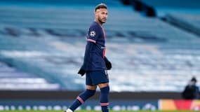 Neymar face à Manchester City, en demi-finales de la C1