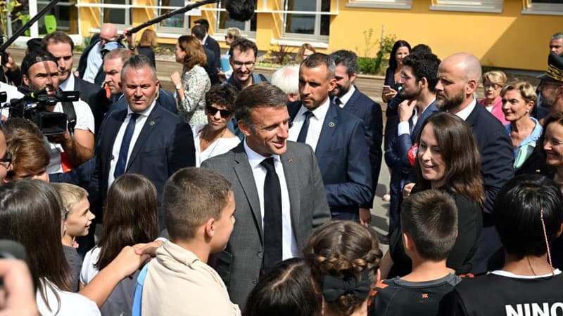 Réchauffement climatique: Macron annonce la rénovation de plus de 40.000 écoles d'ici 10 ans