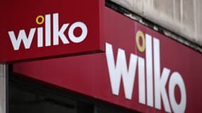 Une enseigne d'un magasin Wilko, le 3 août 2023 à Londres.